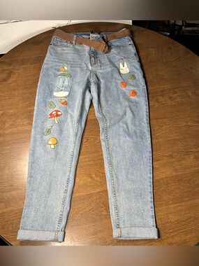 Her Universe Studio Ghibli My Neighbor Totoro Mom Jeans With Belt Size 9x29